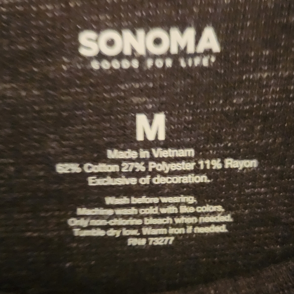 NWT Sonoma Black Supersoft Thermal - Picture 3 of 4